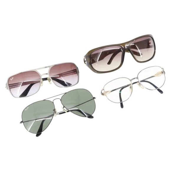 Ray-Ban Celine Gucci Sunglasses Plastic 4 Set Black